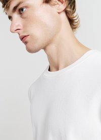 Calliope LAVORATO - T-shirt basic - bianco lana