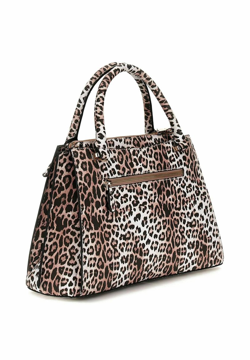 Guess JORAH LUXURY SATCHEL Borsa a mano leopard/marrone
