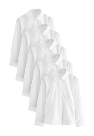 5 PACK.  - REGULAR FIT - Užsagstoma palaidinė - white