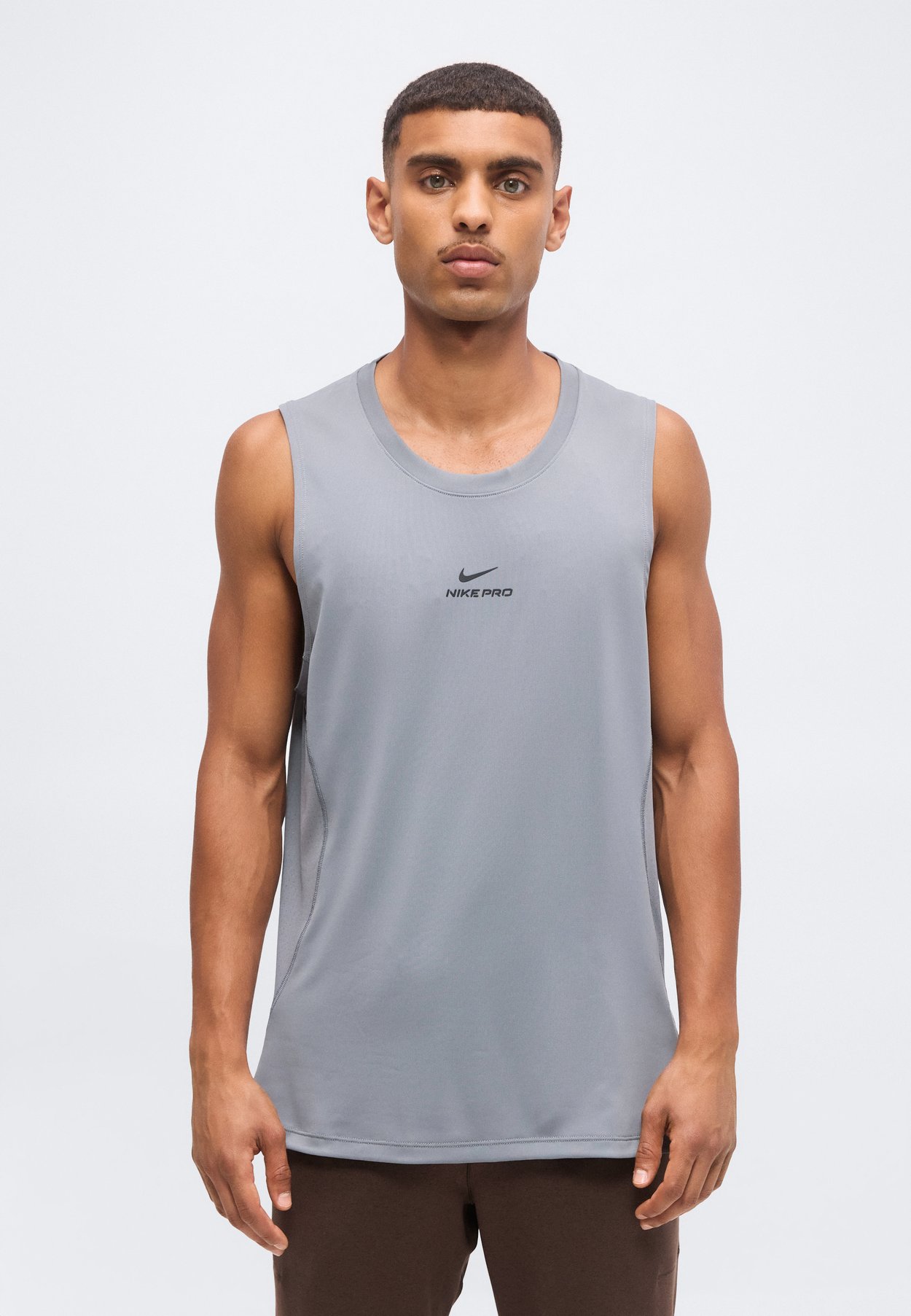 Nike TANK - Top - smoke grey/black