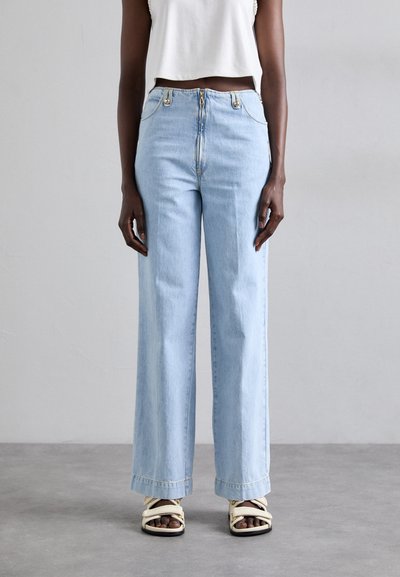 sandro Džíny Straight Fit - bleu jean