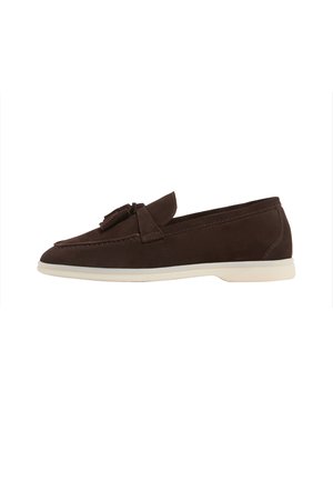 LEANDRA - Instappers - dark brown suede