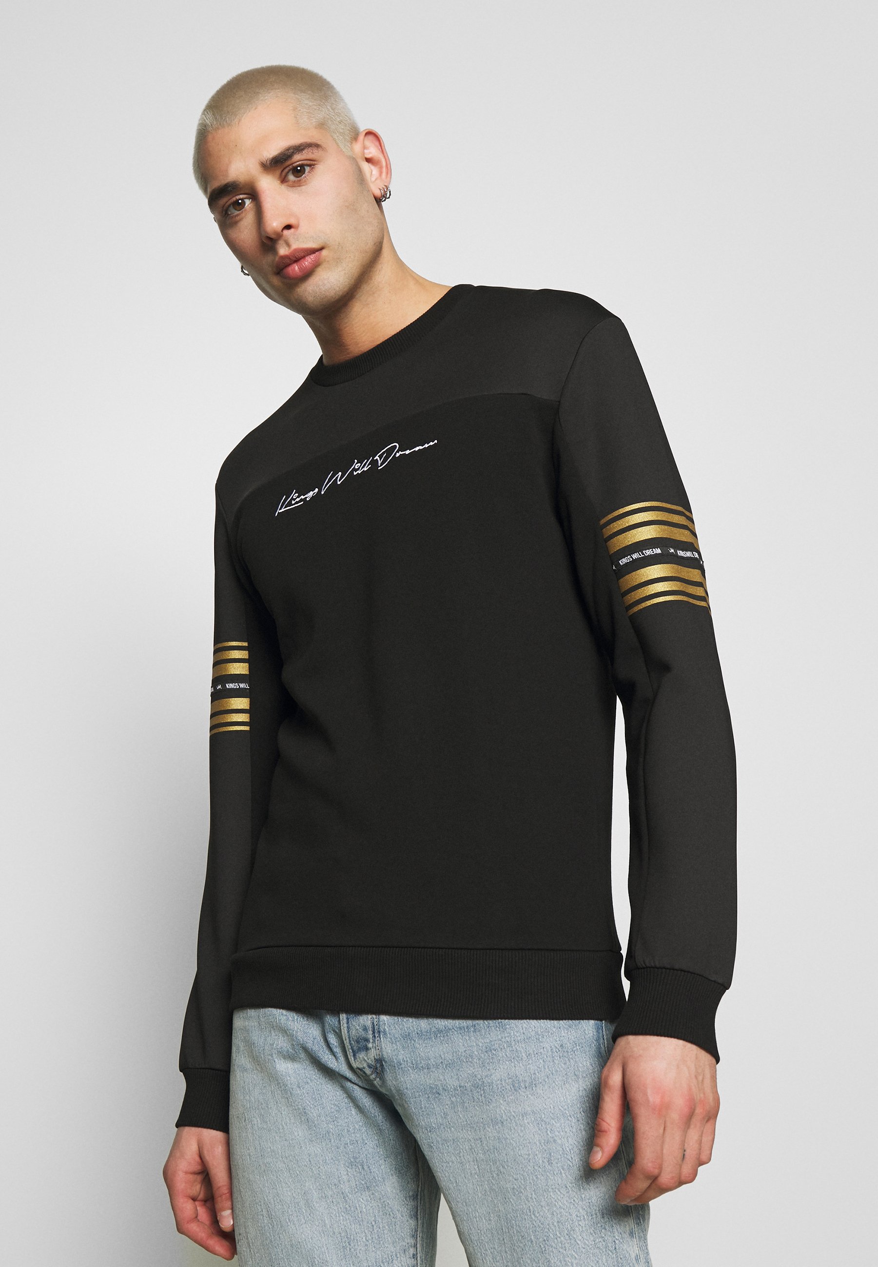 Kings Will Dream Sweatshirt blackgold Zalando.no Kings Will Dream Sweatshirt - black/gold