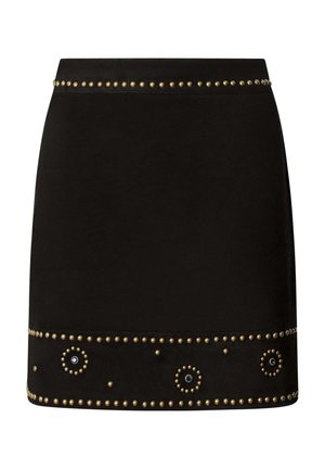 Pepe Jeans, W11 KRISTAL SKIRT - Leren rok - black