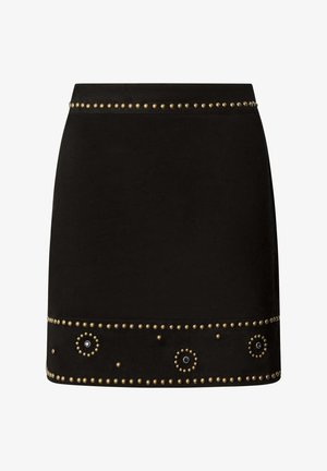 Pepe Jeans, W11 KRISTAL SKIRT - Leren rok - black