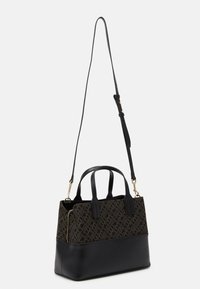 Tommy Hilfiger JACQUARD SATCHEL - Kabelka - black
