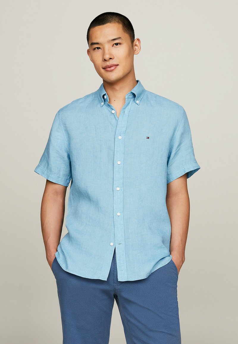 Tommy Hilfiger SHORT SLEEVE REGULAR FIT - Camicia - sleepy blue