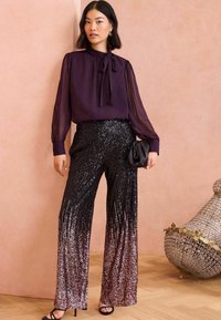 Love & Roses ENB OMBRE SEQUIN WIDE LEG PETITE - Housut - pink