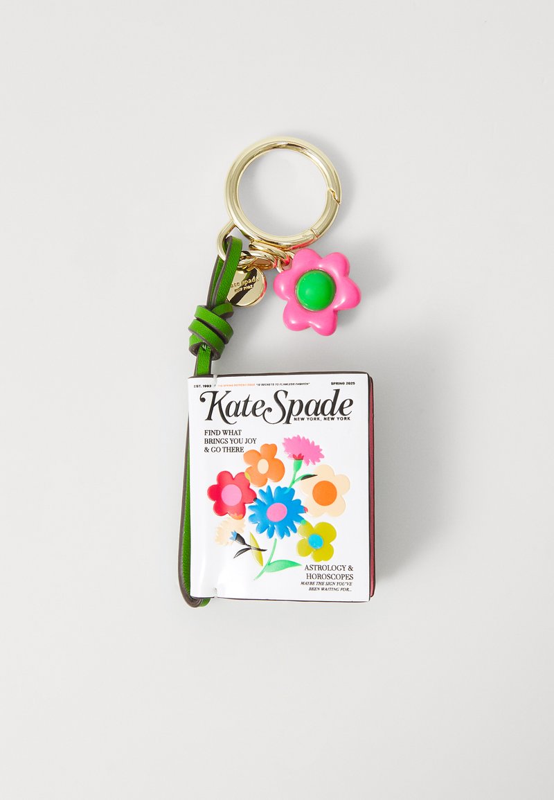 kate spade new york - FRESH PICKS SMOOTH MAGAZINE KEY FOB - Keyring - cream multi, Enlarge