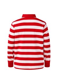Zizzi LANGARM - Polosärk - red w birch stripe