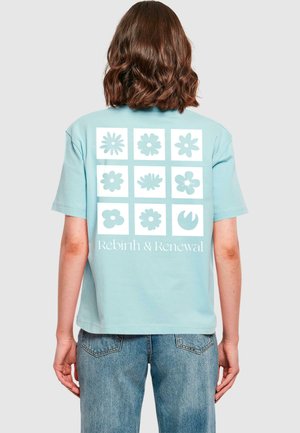REBIRTH AND RENEWAL - T-Shirt print - oceanblue