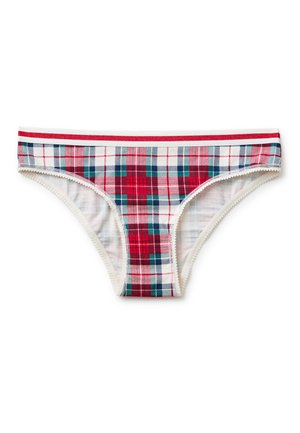 STRETCH WITH ALLOVER PRINT STRIPED WAISTBAND - Slip - cream