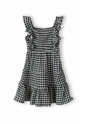 STRAPS GINGHAM CHECK - Freizeitkleid - black