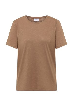Cecil, BASIC T-SHIRT WITH ROUND NECK IN A SOLID COLOR - T-shirt basique - creamy mocha