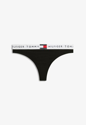 Tommy Hilfiger, HERITAGE CLASSIC THONG - Tangá - black
