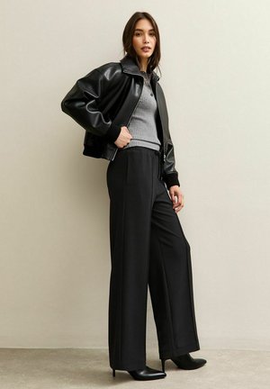 WIDE ELASTICATED WAIST - Pantaloni sportivi - black
