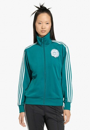 Felpa con zip - green