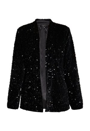 MIT PAILLETTEN EMBELL - Blazer - schwarz