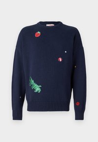 NAVY MULTIPATCH DINOSAUR UNISEX - Pullover - navy blue