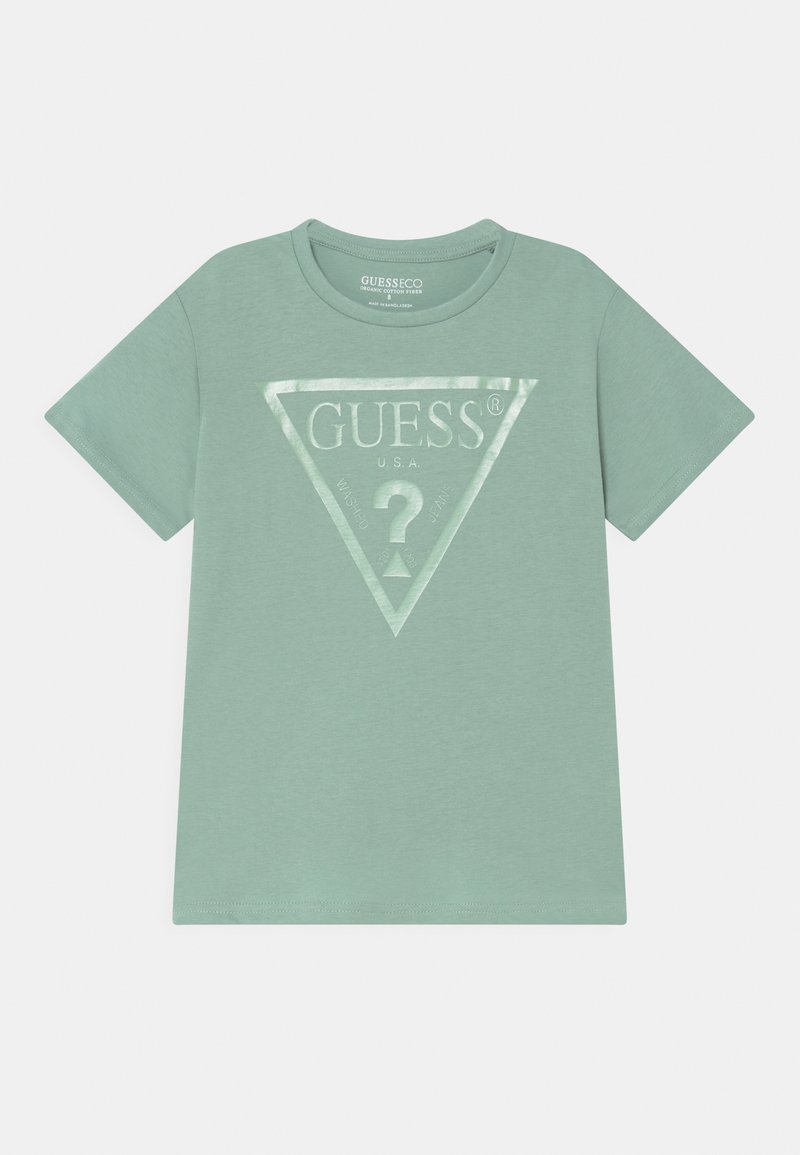 Guess JUNIOR CORE - T-shirt estampada - matcha dust
