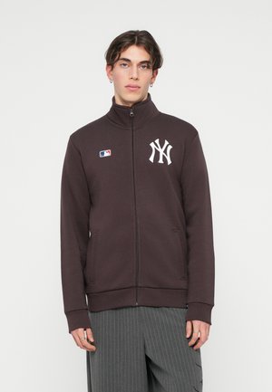 NEW YORK YANKEES CORE ISLINGTON  - Športna jopa s kapuco na zadrgo - brown