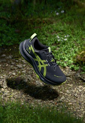 GEL-TRABUCO 12 GTX - Trail running shoes - black/safety yellow