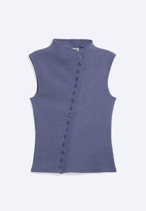 Weekday, GILLY ASYMMETRIC BUTTON  - Топ - navy