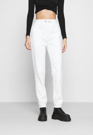 High Waist Loose Fit Joggers - Pantalon de survêtement - off-white