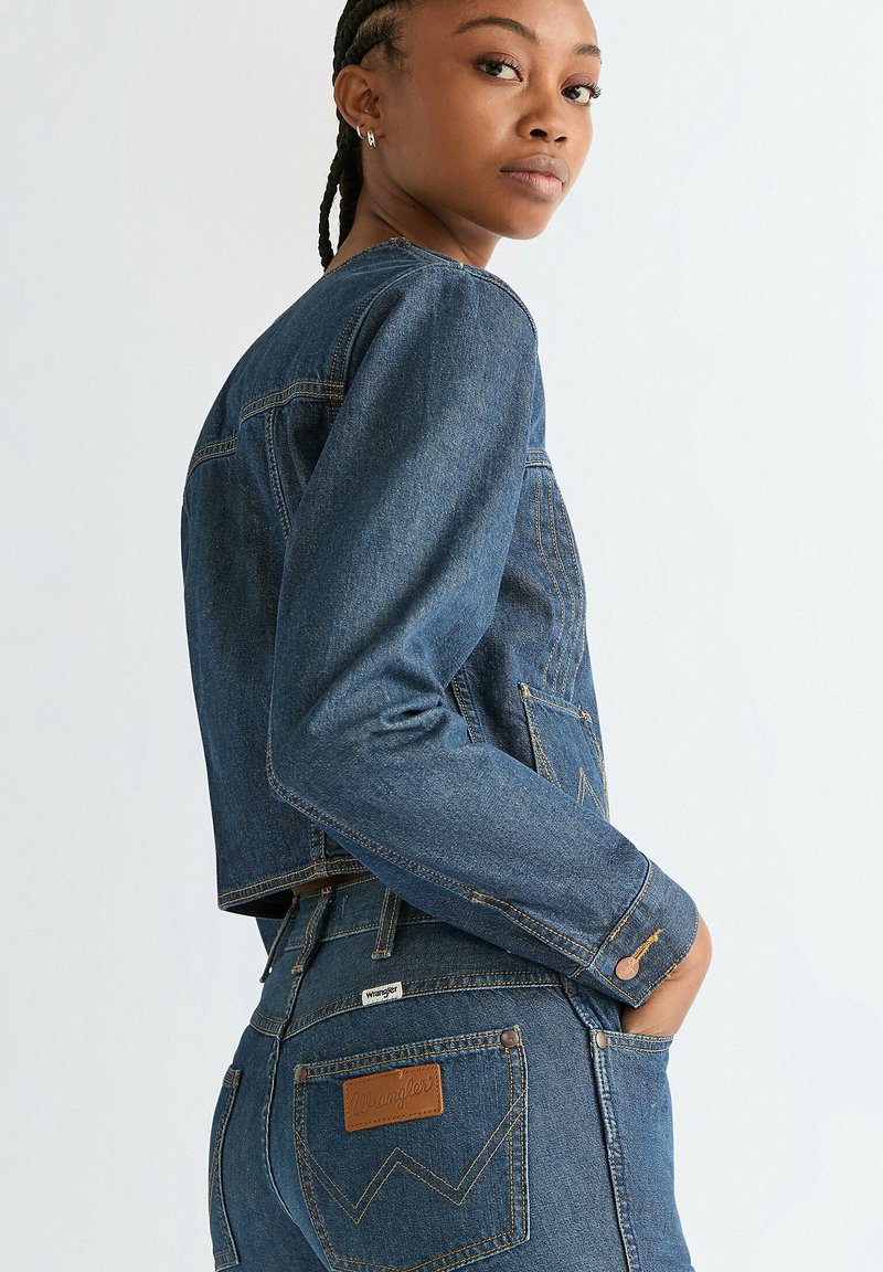 Veste En Jean Wrangler Femme - Taille M (Medium) - Bleu Moyen - NEUVE Sans étiquette