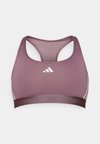 POWERREACT MEDIUM SUPPORT HYPERGLAM BRA - Medium support sports bra - shadow fig/white