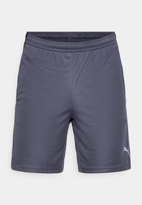 INDIVIDUALLIGA TRAINING SHORTS OPEN POCKETS  - Sportovní kraťasy - galactic gray/yellow alert