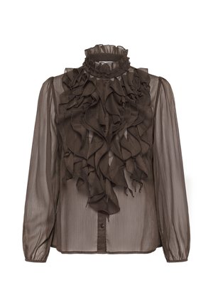 Saint Tropez, Hemdbluse - chocolate brown