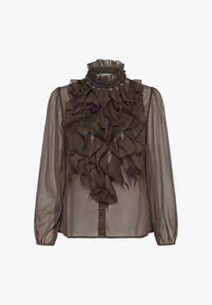 Saint Tropez, Hemdbluse - chocolate brown
