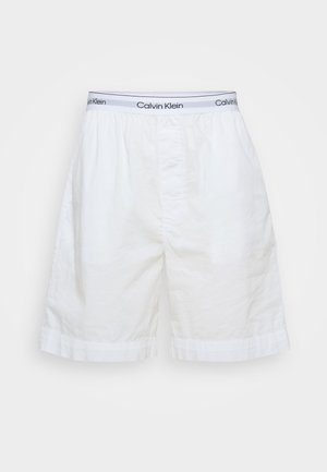 Calvin Klein Underwear SLEEP SHORT COTTON POPLIN - Pyjama bottoms - white