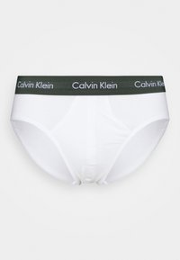 Calvin Klein Underwear HIP BRIEF 3 PACK COTTON STRETCH - Cuecas - white