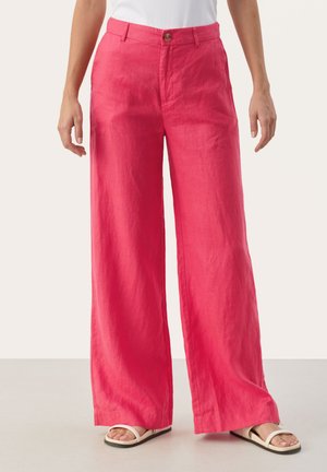 NINNES - Trousers - claret red