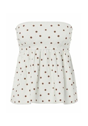 Pieces, PCPIA STRAPLESS LINEN BLEND - Top - birch
