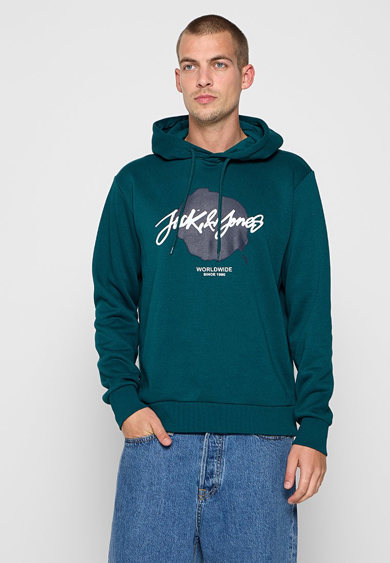 jack & jones Hoodie donkergroen