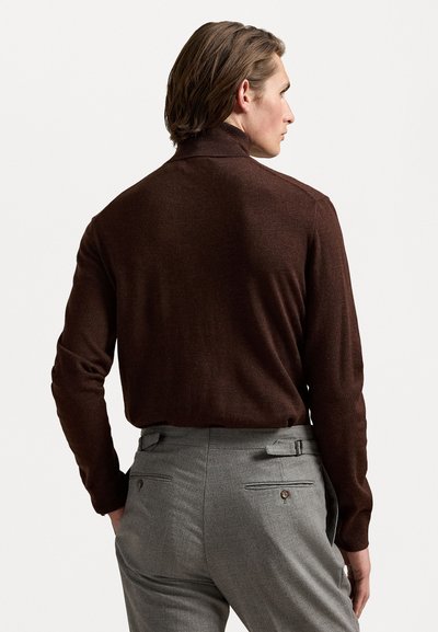 Polo Ralph Lauren WASHABLE WOOL ROLL NECK JUMPER - Trui - burnt brown melange