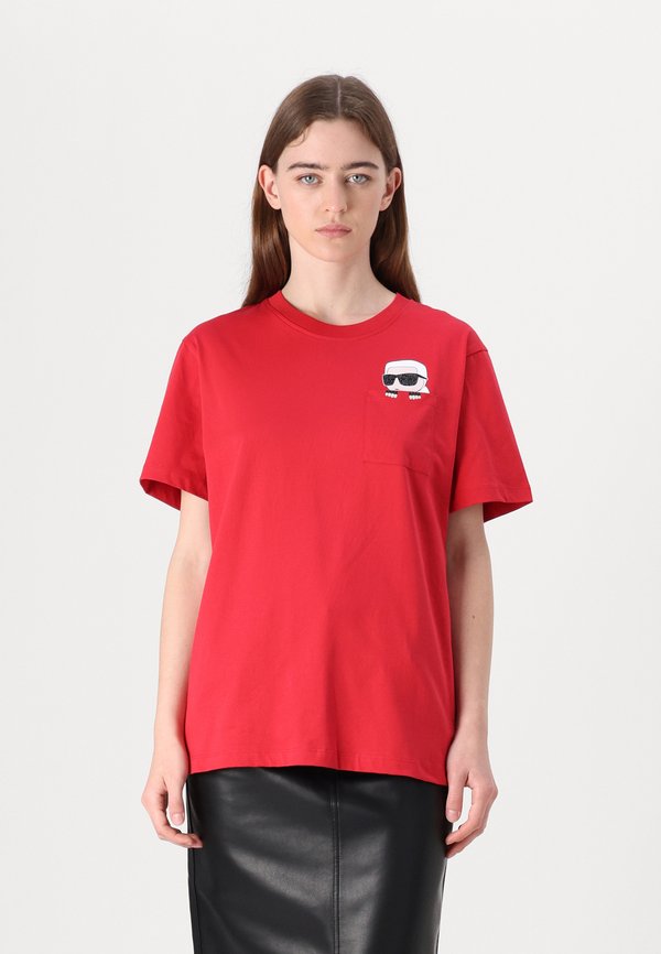 IKON PEAK A BOO - Print T-shirt - scarlet sage