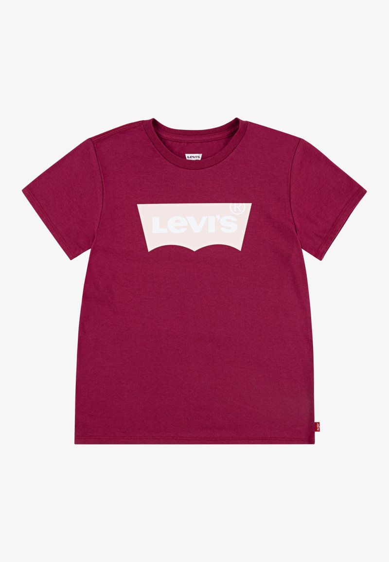 Levi's® BATWING TEE - Marškinėliai su spaudiniu - classic red plum