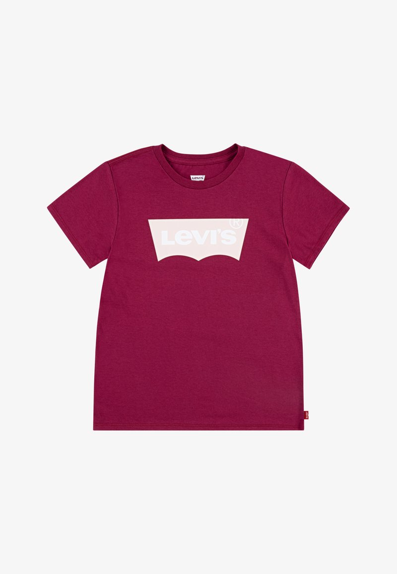 Levi's® BATWING TEE - Tricou cu imprimeu - classic red plum