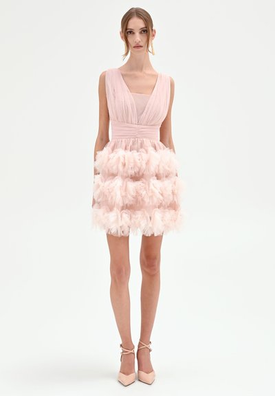 short tight bridesmaid dresses Short Pink Bridesmaid Dresses Mixed Style