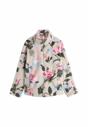 BORG HALF ZIP - Pulover din fleece - cream floral