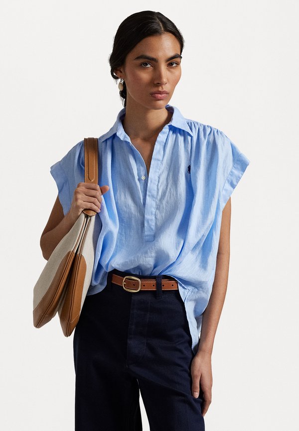 LINEN POPOVER SHIRT - Blouse