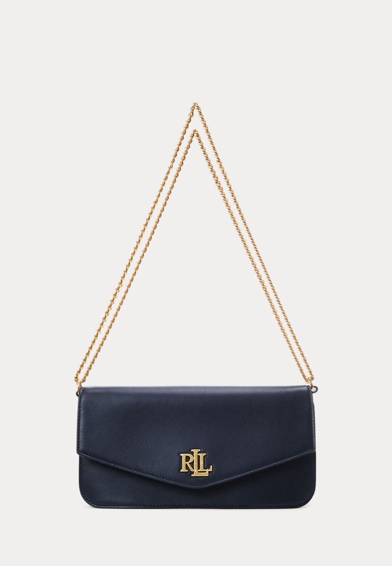 Lauren Ralph Lauren - NAPPA LEATHER MEDIUM SAWYER BAG - Torba čez telo - refined navy, Povečajte