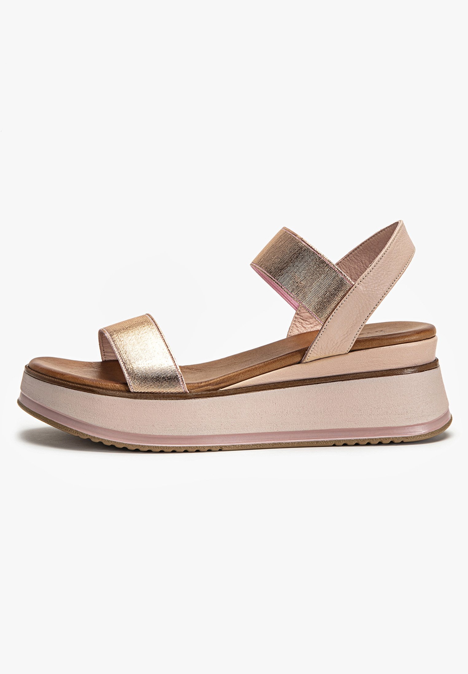 Inuovo Sandalen met plateauzool - gold gld xQiBHndh