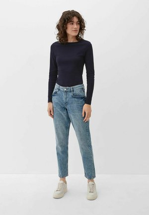 s.Oliver, S.OLIVER DAMEN LONGSLEEVE LANGARMSHIRT RUNDHALS-AUSSCHNITT PACK OF 2 - Long sleeved top - navy