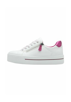 Trainers - white fuxia