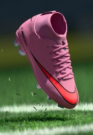 Nike Performance JR 10 CLUB FG/MG UNISEX - Kopačky na umělou trávu - magic flamingo/black/total crimson